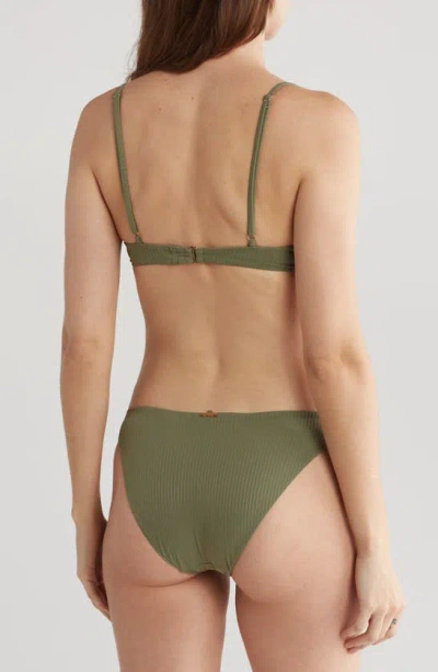 Shop Nicole Miller New York Balconette Two-piece Swimsuit In Green