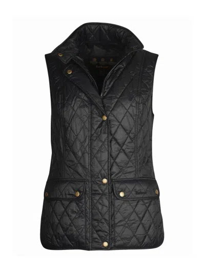 Shop Barbour Women's Otterburn Quilted Vest In Black