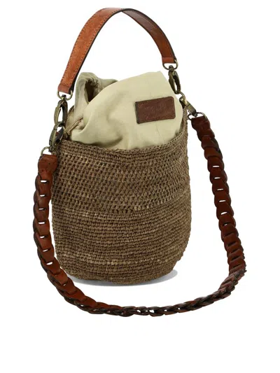 Shop Ibeliv "akama" Bucket Bag In Brown