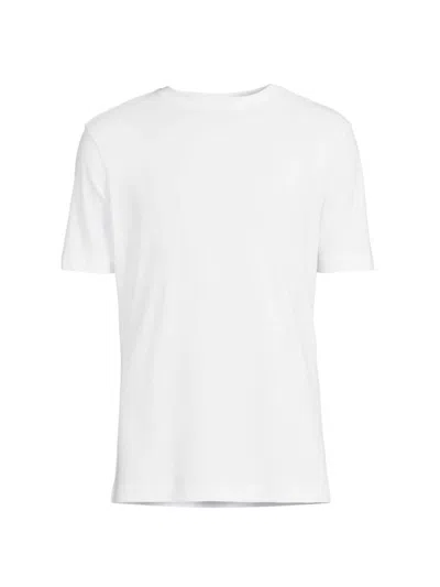 Shop Mizzen + Main Men's Knox Crewneck T-shirt In White Solid
