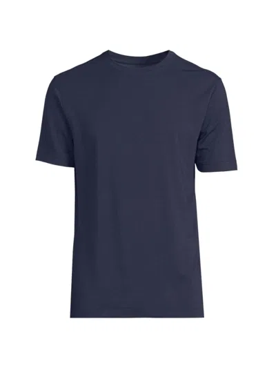 Shop Mizzen + Main Men's Knox Crewneck T-shirt In Navy Solid