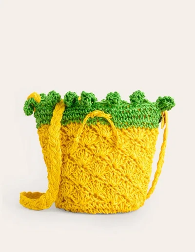 Shop Boden Crochet Fruit Bag Pineapple Yellow Girls