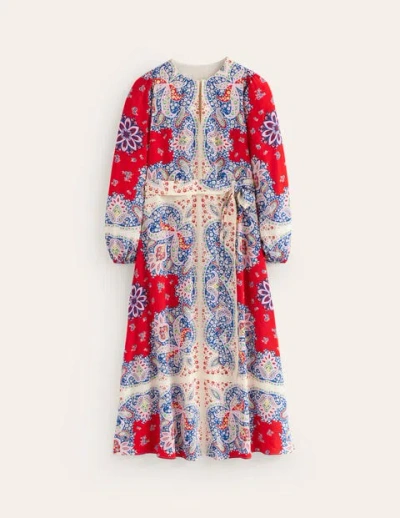 Shop Boden Occasion Blouson Maxi Dress Rubicondo, Ornate Paisley Women