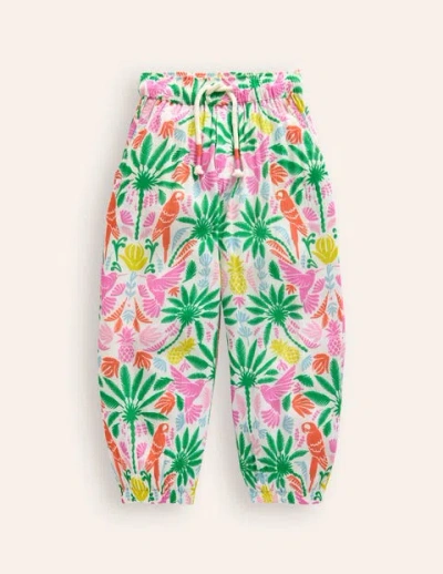 Shop Mini Boden Tapered Vacation Pants Multi Rainbow Palm Girls Boden