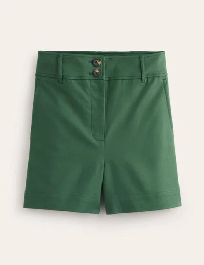 Shop Boden Westbourne Sateen Shorts Dark Green Women