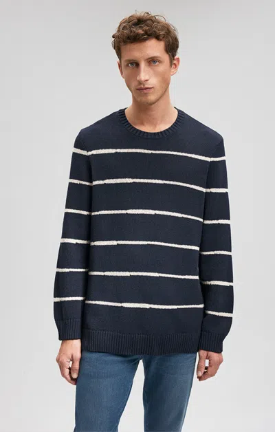 Shop Mavi Striped Sweater In Navy Blazer In Dark Blue