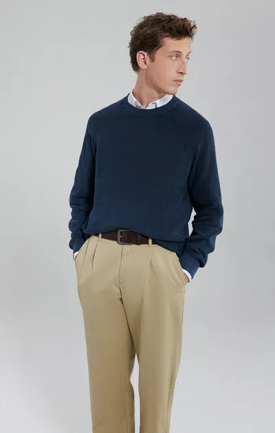 Shop Mavi Raglan Sweater In Navy Blazer In Dark Blue