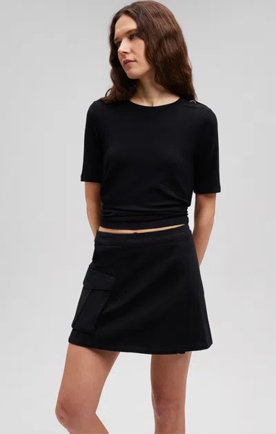 Shop Mavi Shoulder Slit Shirt In Black