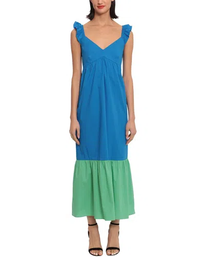 Shop Donna Morgan Midi Dress In Blue