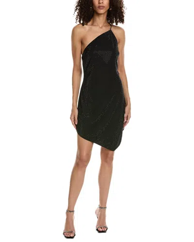 Shop Et Ochs Aspen Crystal Mini Dress In Black