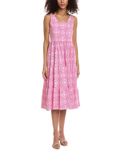 Shop Duffield Lane Bess Midi Dress In Pink