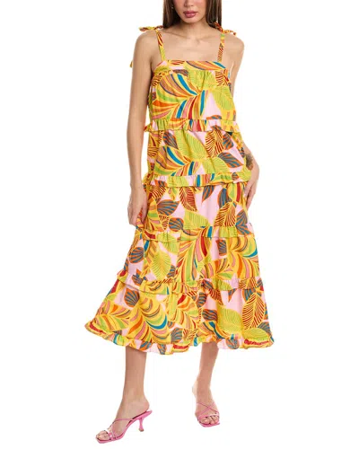 Shop Flora Bea Nyc Carey Maxi Dress In Yellow