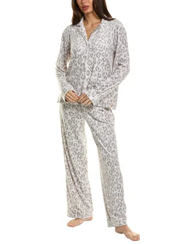Shop Donna Karan 2pc Top & Pant Set In Grey