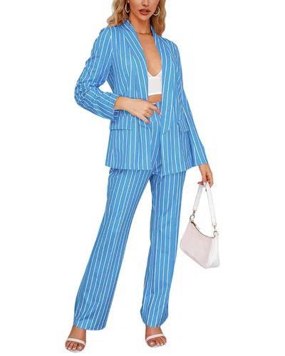 Shop Nino Balcutti 2pc Blazer & Pant Set In Blue