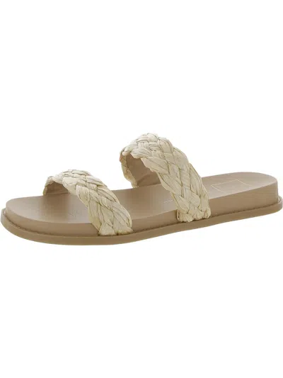 Shop Dolce Vita Glade Womens Slip On Open Toe Slide Sandals In Multi