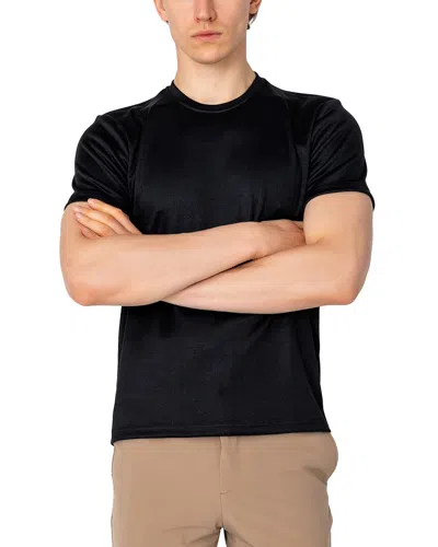 Shop Ron Tomson Muscle Fit Crew Neck T-shirt In Black