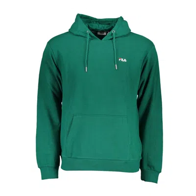 Shop Fila Chic Cotton Blend Hooded Men's Sweatshirt In Green