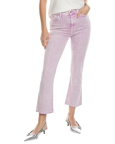 Shop 7 For All Mankind Pink High Waist Slim Kick Jean In Purple