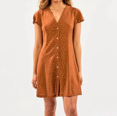 Shop Rip Curl Dreamer Spot Dress In Brown