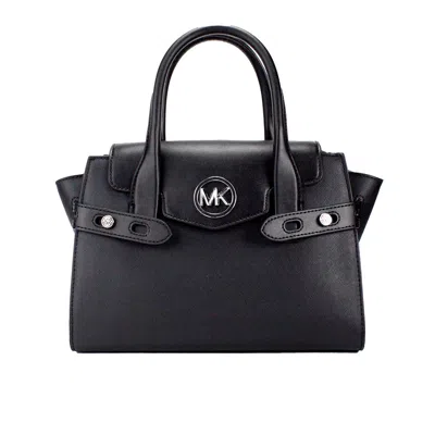 Shop Michael Kors Carmen Medium Saffiano Leather Satchel Hand Bag Women's Purse In Multi