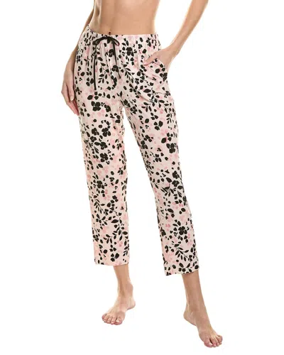 Shop Donna Karan Sleep Crop Pant In Pink