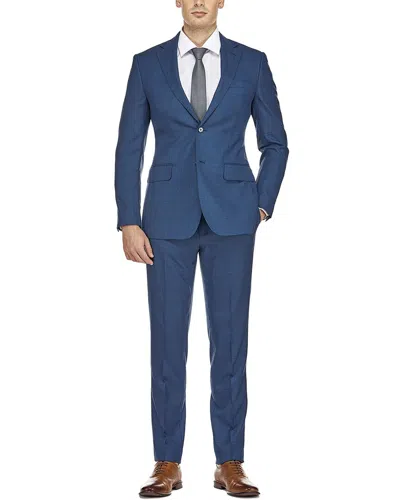 Shop English Laundry Wool-blend Suit In Blue