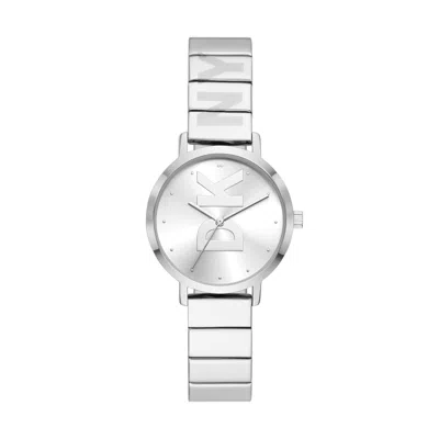 Shop Dkny Women's The Modernist Three-hand, Alloy Watch In Silver