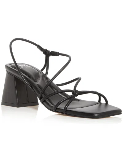 Shop Marc Fisher Ltd Calynda Womens Faux Leather Dressy Slingback Sandals In Black