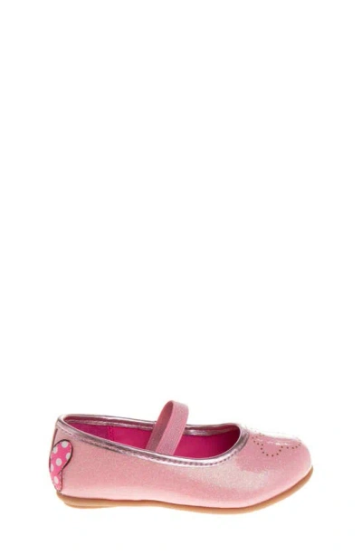 Shop Josmo Kids' Glitter Mary Jane Dress Shoe In Pink