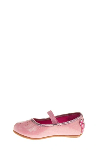 Shop Josmo Kids' Glitter Mary Jane Dress Shoe In Pink