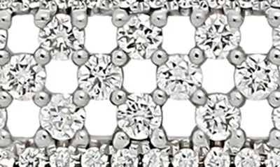 Shop Bony Levy 18k Gold Diamond Pavé Open Bar Pendant Necklace In 18k White Gold