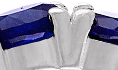 Fzn Filigree Hoop Earrings In Sapphire