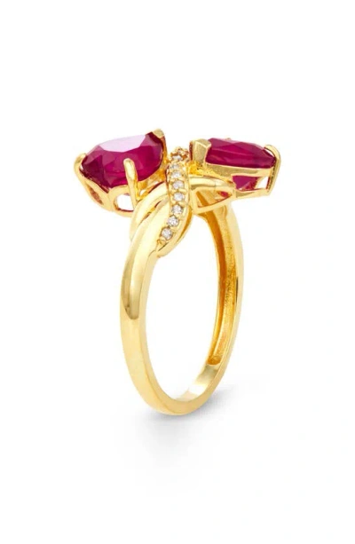 Shop Fzn 10k Gold Diamond & Ruby Ring