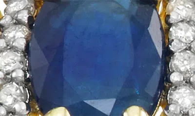 Shop Fzn 10k Gold Diamond & Semiprecious Stone Ring In Sapphire