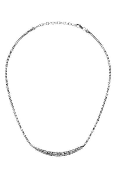 Shop John Hardy Hammer Arch Classic Chain Necklace In Silver