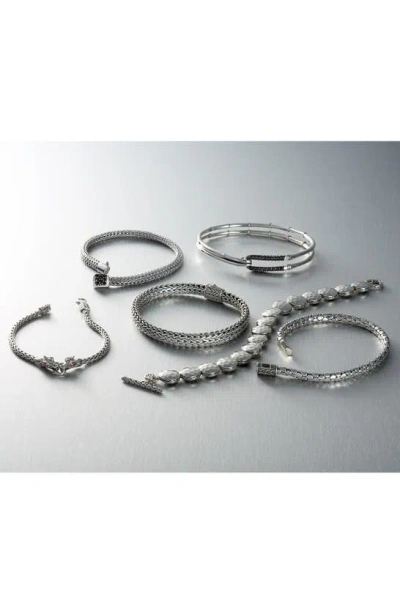 Shop John Hardy Classic Chain Bracelet In Silver/ Tsavorite