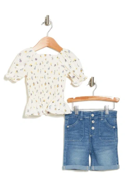 Shop Jessica Simpson Kids 2-piece Top & Shorts In White