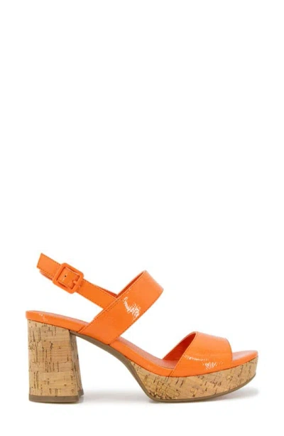 Shop Reaction Kenneth Cole Reebeka Platform Sandal In Orange