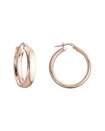 Italian Silver Rose Gold Vermeil Earrings