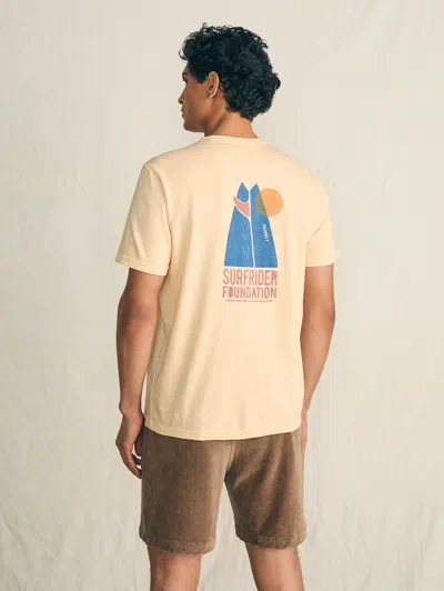Shop Faherty Short-sleeve Surfrider Sunwashed Pocket T-shirt In Sunny Days