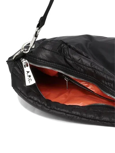 Shop Apc A.p.c. "bomber" Shoulder Bag In Black