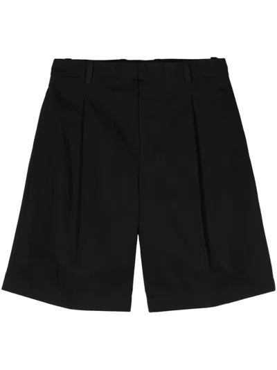 Shop Jil Sander Loose-fit Cotton Shorts In Black