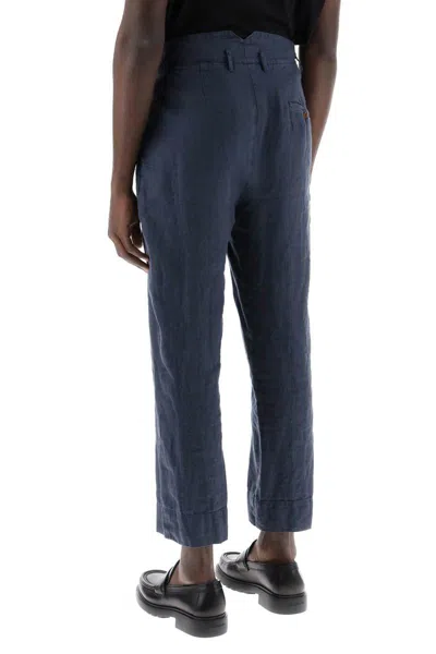Shop Vivienne Westwood Cropped Cruise Pants In Blu