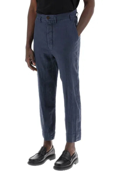 Shop Vivienne Westwood Cropped Cruise Pants In Blu