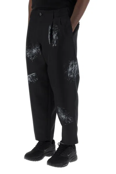 Shop Comme Des Garçons Technical Twill Trousers For Men In Nero