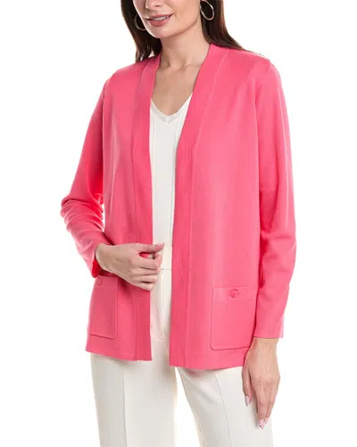 Shop Anne Klein Malibu Cardigan In Pink