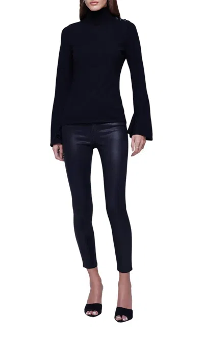 Shop L Agence Kris Sweater In Black