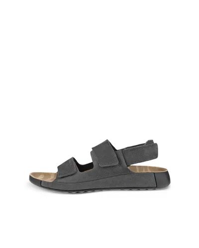 Shop Ecco Men's Cozmo Flat Sandal In Grey