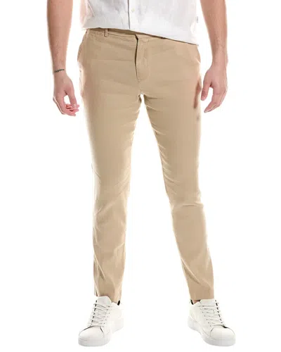 Shop Ted Baker Kimmel Linen-blend Trouser In Grey