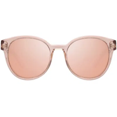 Shop Le Specs Female Paramount Sunglasses In Cream In White